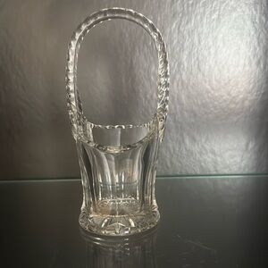 Elegant Clear Glass Basket